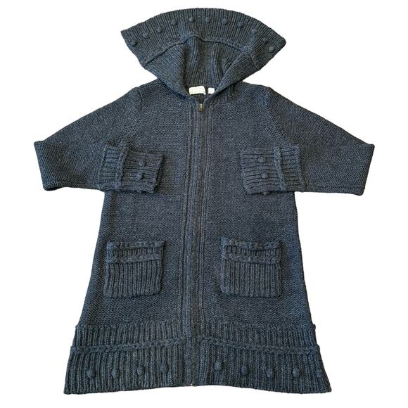 Kimchi & Blue Women's Full Zip Sweater Jacket Charcoal Grey Size M - Picture 1 of 7